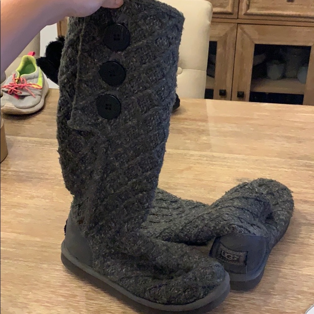 Ugg Australia Gray Knit boots